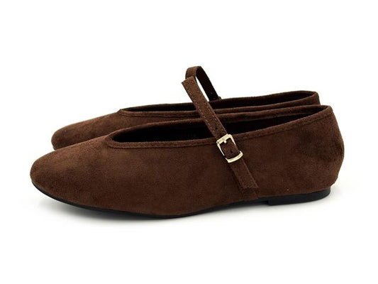 Étika 63310 Bailarina Hebilla Antelina Cafe Mujer