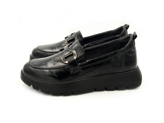 Mysoft 26M626 Mocasin Trabilla Negro Mujer