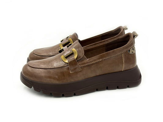 Mysoft 26M626 Mocasin Trabilla Negro Mujer