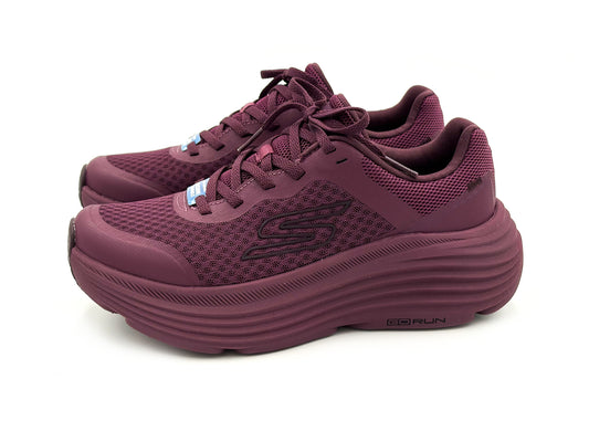 Skechers 129470/BURG Max Cushioning Sneakers Burdeos cordon Mujer