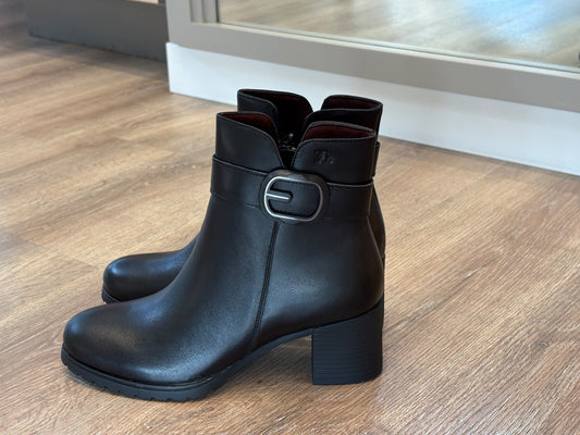 Treintas 4626 Botin Piel Negro tacón 5 Cremallera Mujer
