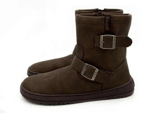 Mustang 55296 C61017 Botin Barefoot Marron Cremallera Hebilla Mujer