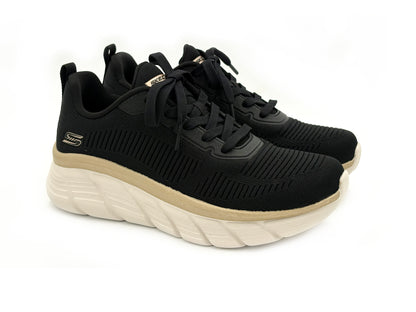 Skechers 117385/BKGD Bobs B Flex Flying Hi Deportivo Nylon negro mujer