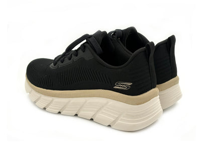 Skechers 117385/BKGD Bobs B Flex Flying Hi Deportivo Nylon negro mujer