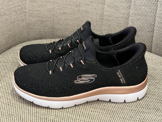 Skechers 150273/BLRG Summits Zapatilla deportivo Slip-ins Negro Mujer