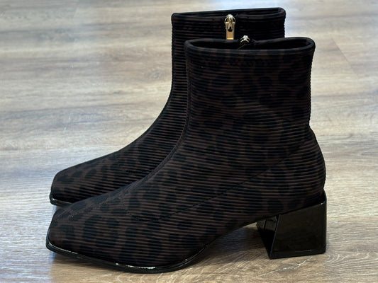 Gioseppo 80794 Botin caña calcetin leopardo gris / negro Mujer