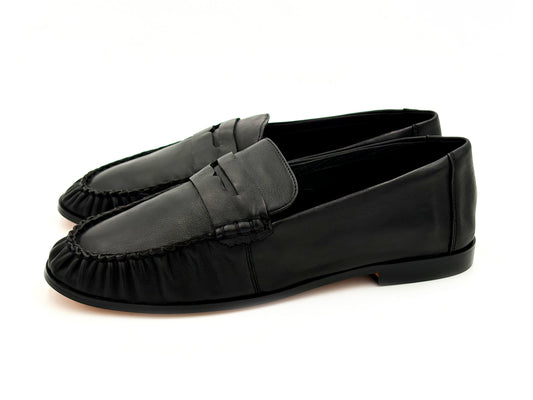 EXÉ Mocasin piel negro vestir Mujer