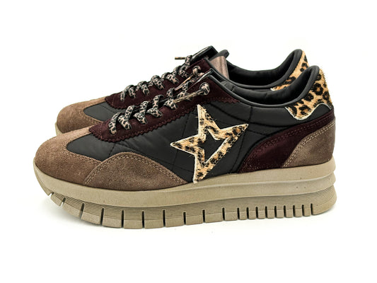 Deportiva Casual C-1259 SRA XL Ante Mesh Negro Mujer