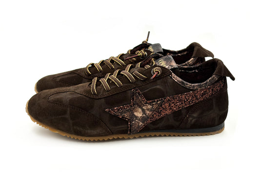 Deportivo Casual C-1409 Cetti Ante Cocco Coffee elástico Mujer