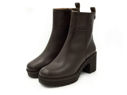 Porronet 4870 Botin Piel Moka Tacón 6 Mujer