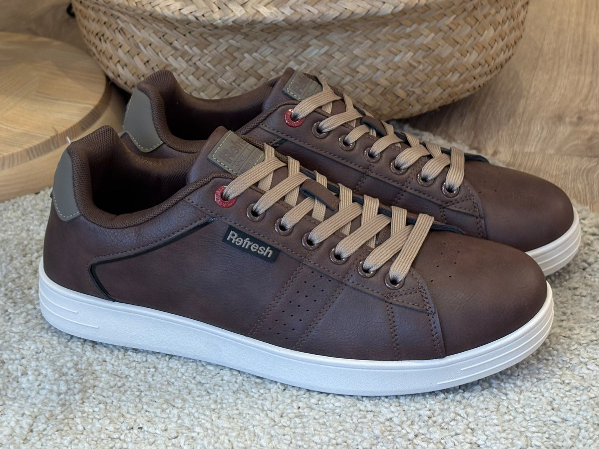 Refresh 176752 Zapato deportivo cordon Marrón Hombre