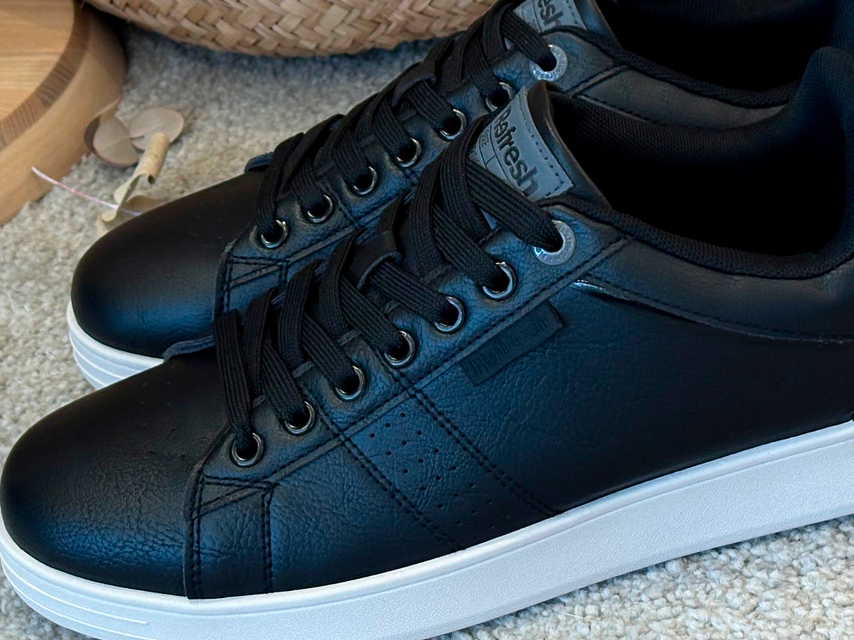 Refresh 176752 Zapato deportivo cordon Negro Hombre