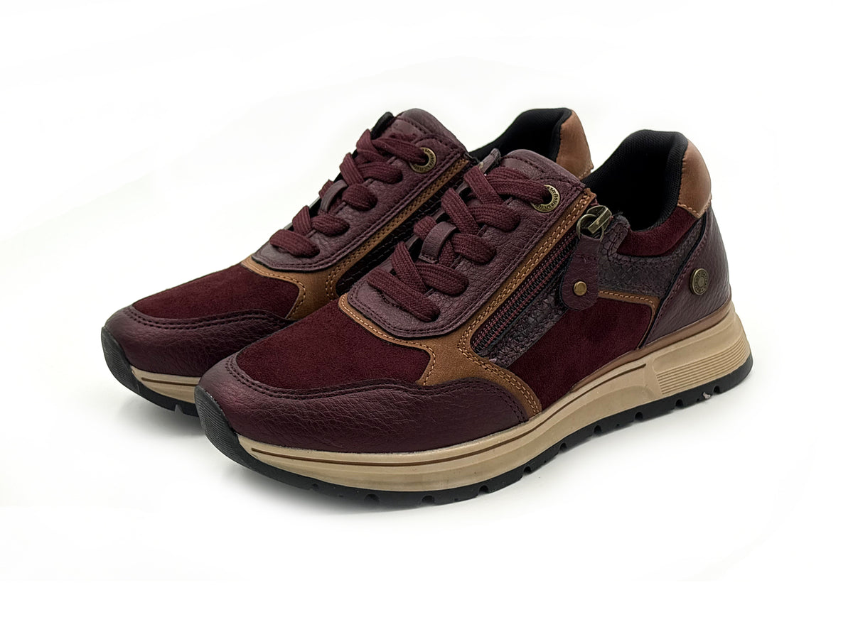 Refresh 176088 Zapato deportivo casual cordones Negro Mujer