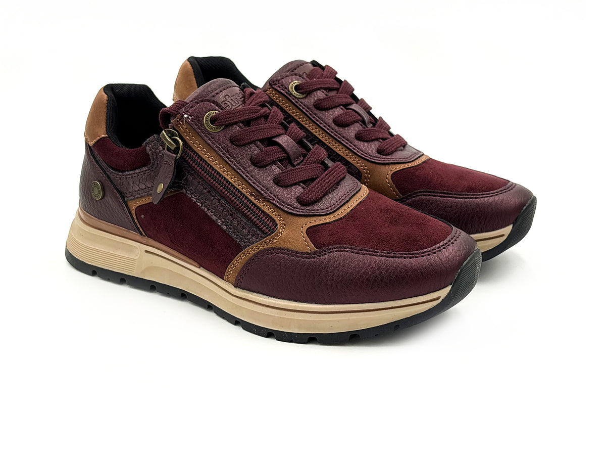 Refresh 176088 Zapato deportivo casual cordones Negro Mujer