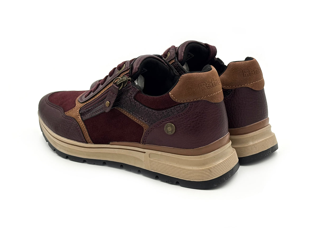 Refresh 176088 Zapato deportivo casual cordones Negro Mujer