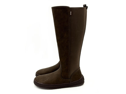 Mustang 85503 Bota Caña Alta Barefoot Moka Cremallera Mujer