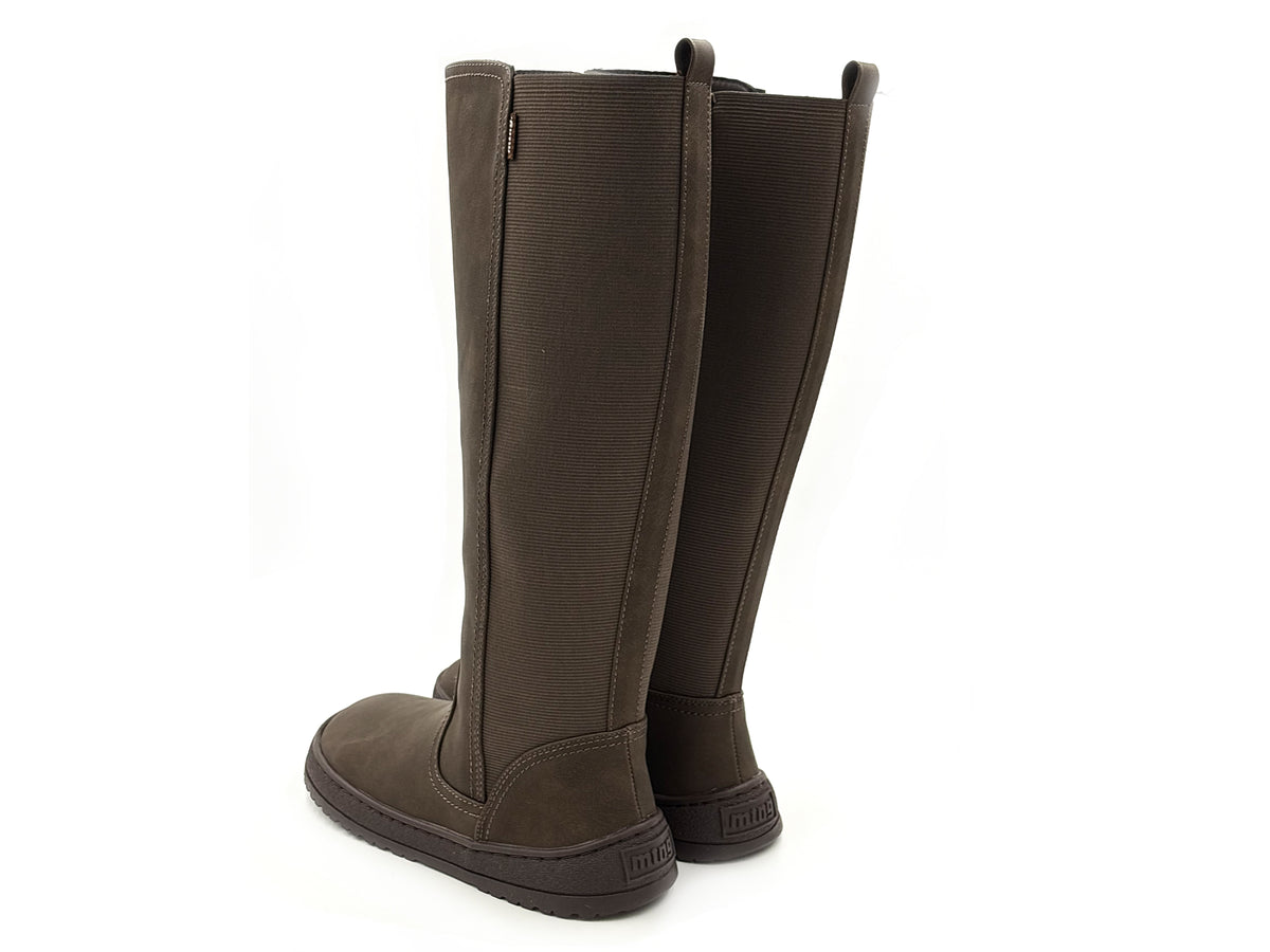 Mustang 85503 Bota Caña Alta Barefoot Moka Cremallera Mujer