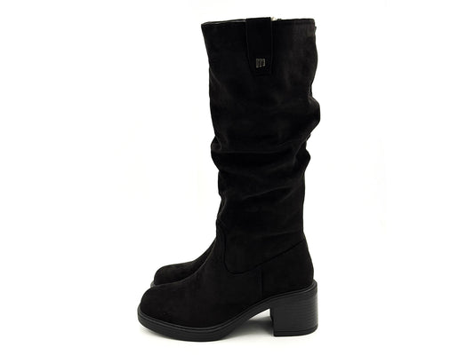 Mustang 55971 Bota Antelina Tacón 5 Cremallera Mujer
