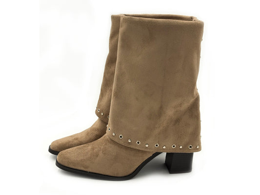 Étika 32029 Botines antelina tachas tacóna 7 Mujer