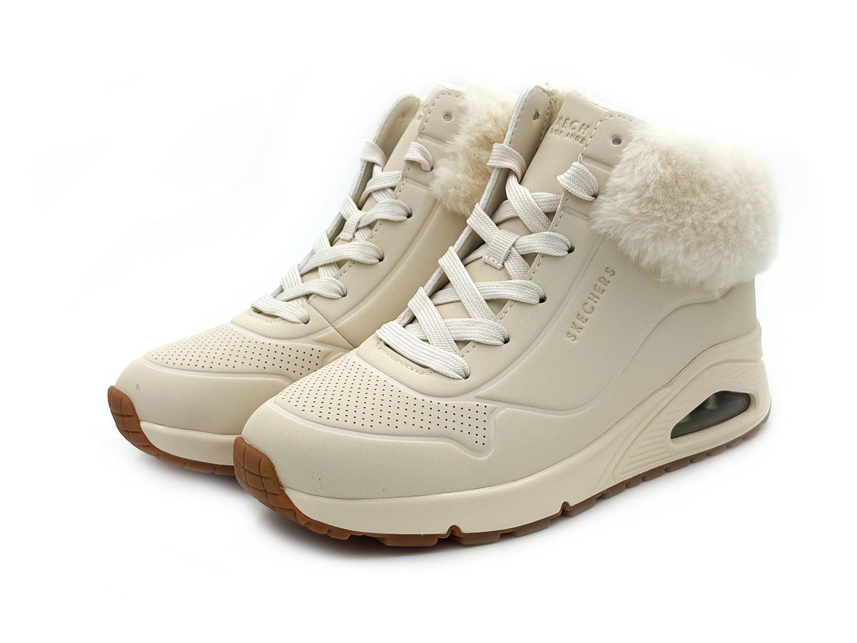 Skechers 310539L/NAT Botin cuello borreguito Natural cordon Mujer