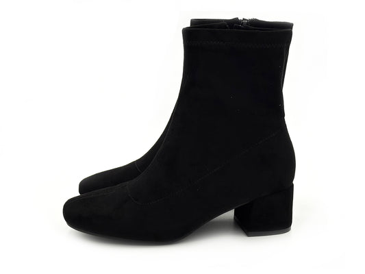 Étika 32014 Botin antelina tacón 5 cremallera Mujer