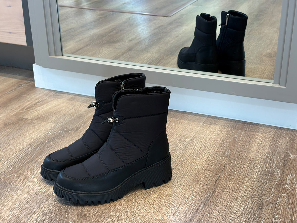 ÉTIKA 11117 Botin acolchadado Ryta Cremallera Negro Mujer
