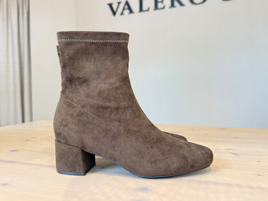 Étika 32014 Botin antelina tacón 5 cremallera Mujer
