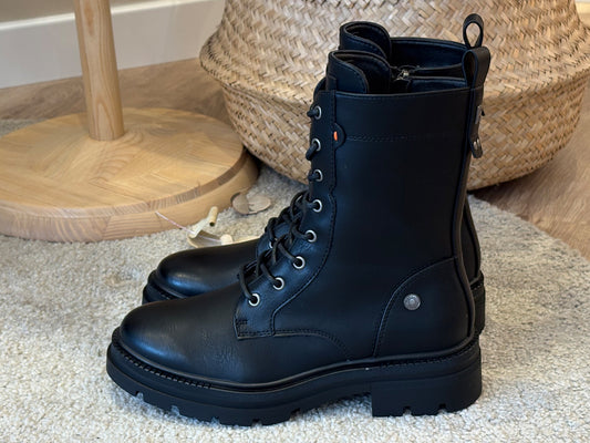 Bota Militar Negro cordon/cremallera Refresh 171977 Mujer