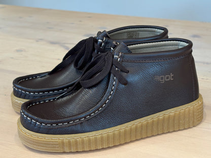 Botin Piel Walaby Testa cordon Agot Mujer