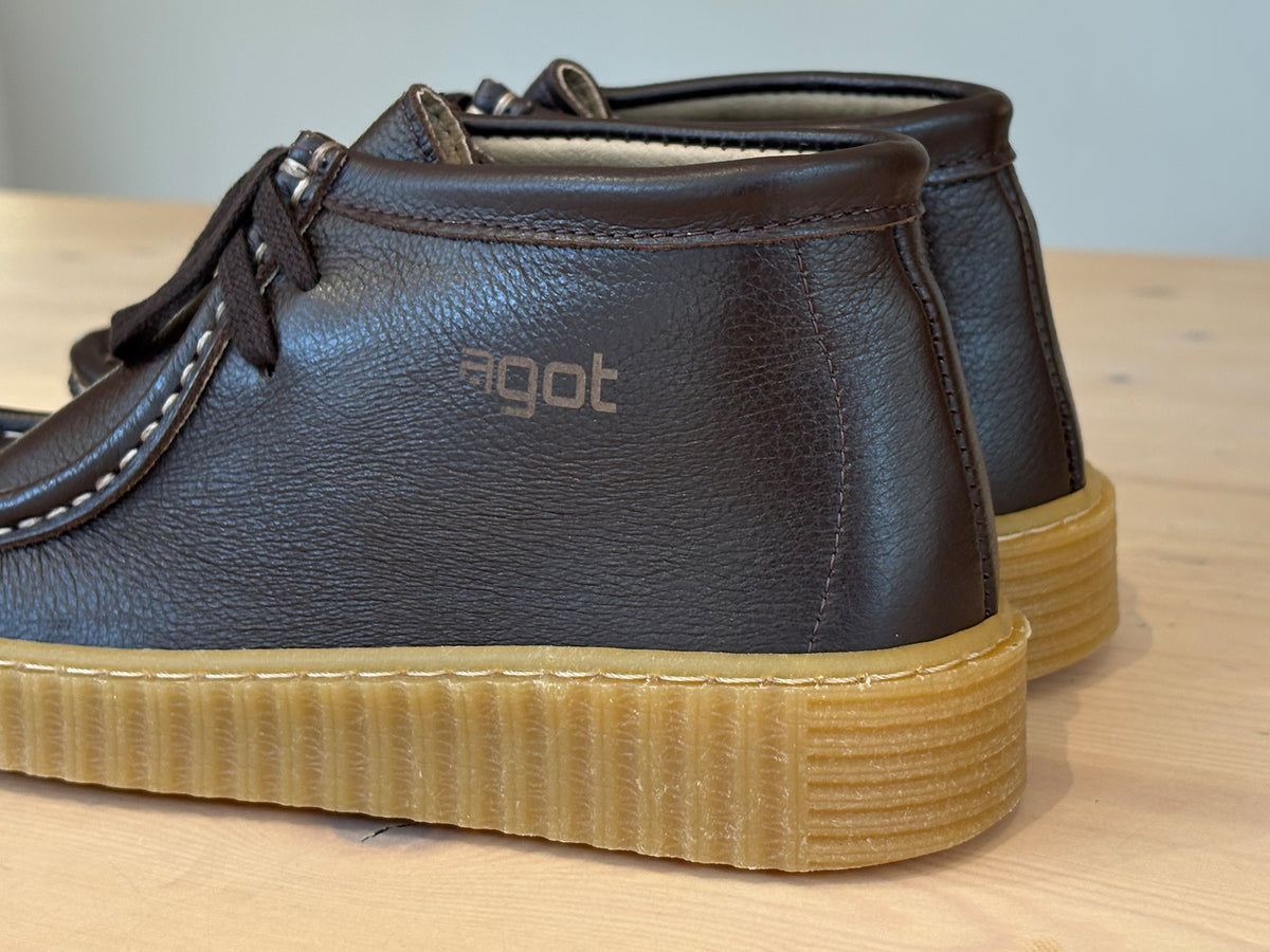 Botin Piel Walaby Testa cordon Agot Mujer